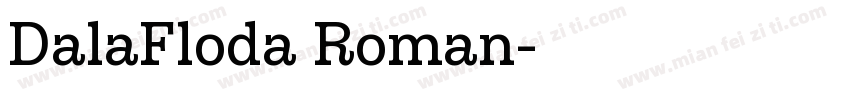 DalaFloda Roman字体转换